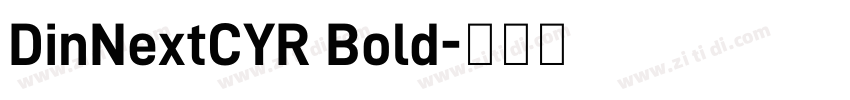 DinNextCYR Bold字体转换
